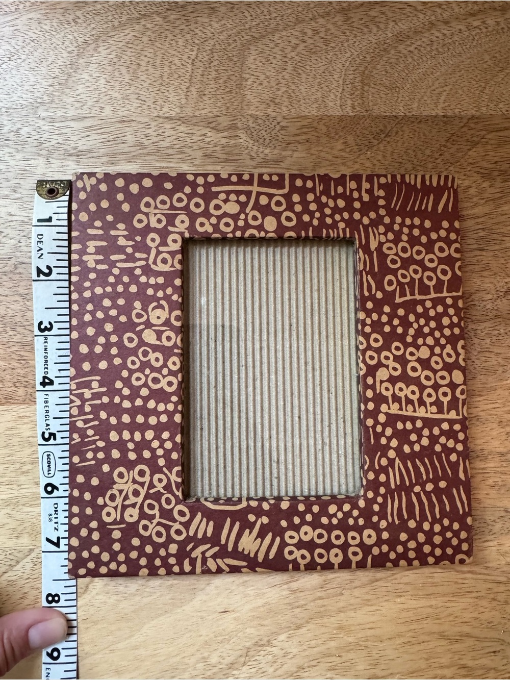 Milano Red and Tan Patterned Picture Frame